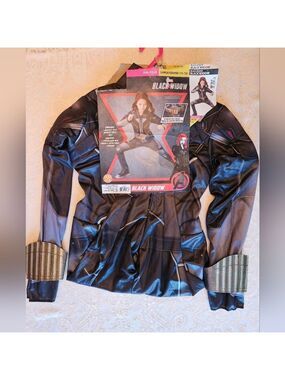 Marvel Black Widow Costume, Includes Jumpsuit and Belt, Child L 10-12, NWT